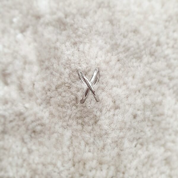 Earcuff 9mm X Plata Radiada - Imagen 2
