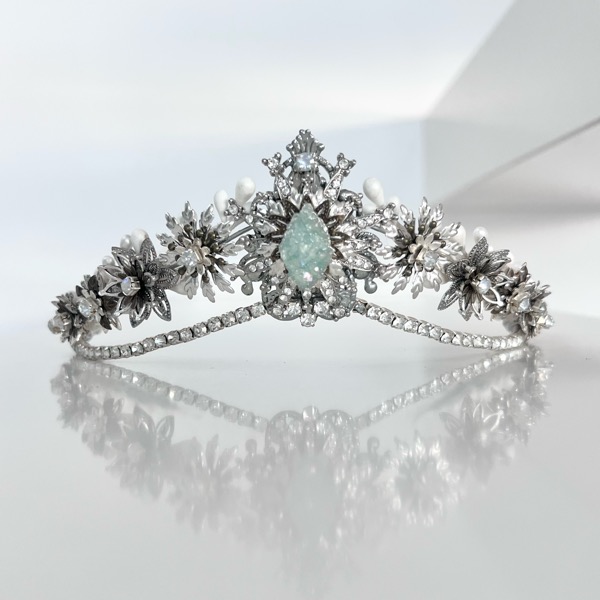 Tiara Jazmín Rombo Cristal Texturado