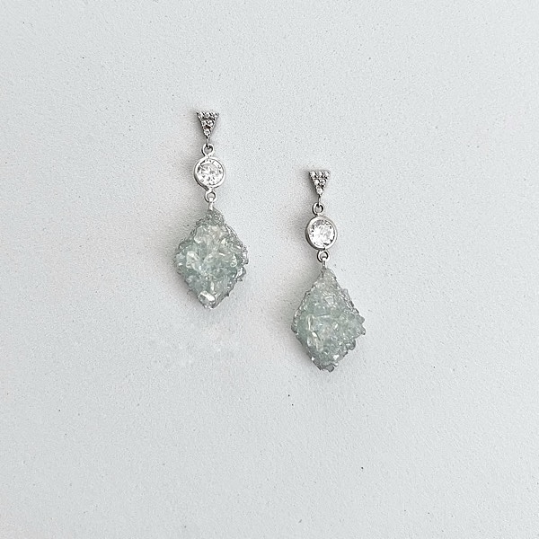 Pendientes Ake Rombo Cristal